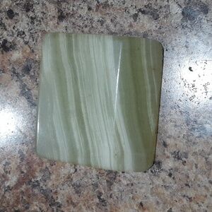 Slab of polished jade